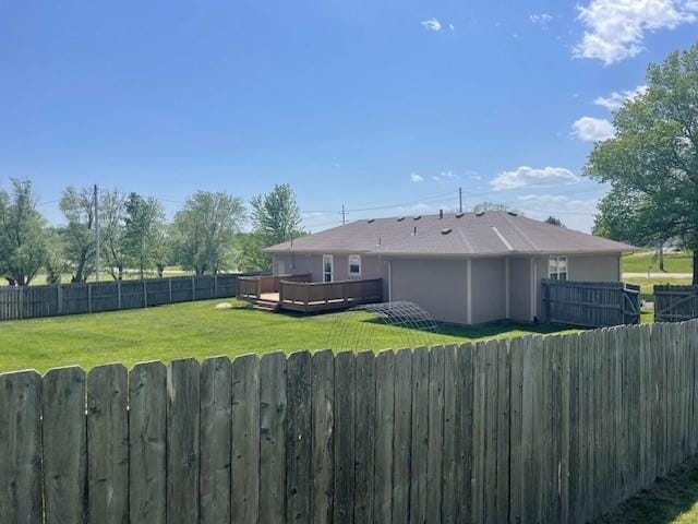 21162 147th St, Basehor, KS 66007 - back of house featuring a wooden deck