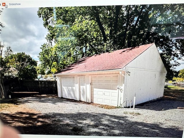 6404 N Harrison St, Oakview, MO 64118 - view of detached garage