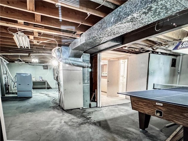 6404 N Harrison St, Oakview, MO 64118 - unfinished below grade area with heating unit