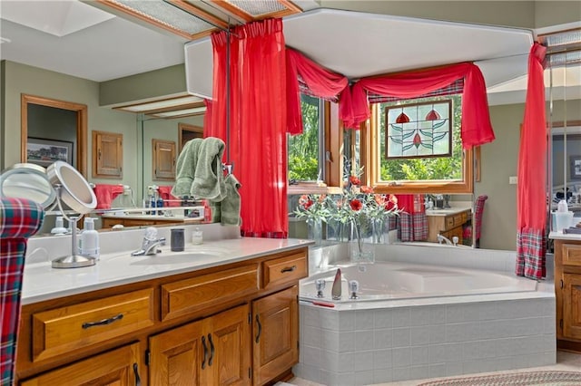 3644 W 127th Ter, Leawood, KS 66209 - bathroom featuring vanity and a garden tub