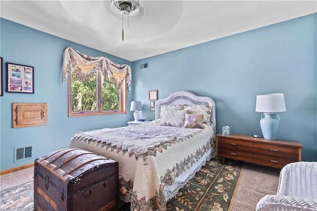 3644 W 127th Ter, Leawood, KS 66209 - carpeted bedroom featuring ceiling fan and baseboards