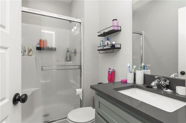 807 NE Algonquin St Unit B, Lees Summit, MO 64064 - full bath with a shower stall, vanity, and toilet