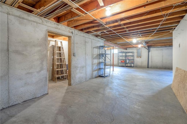 25908 Colbern Rd, Lees Summit, MO 64086 - unfinished below grade area with electric panel