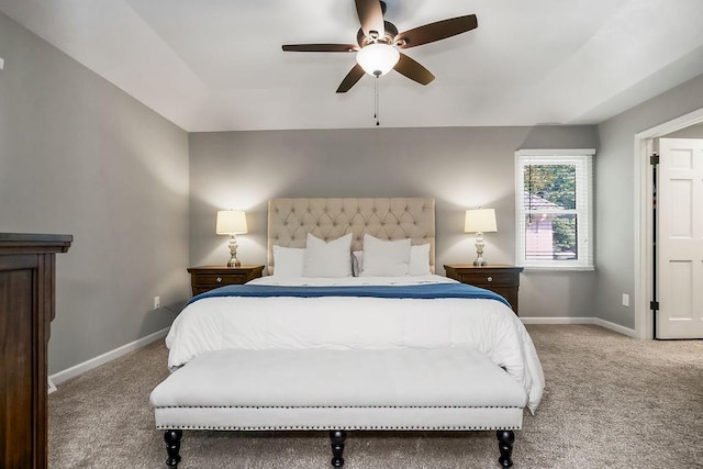 8911 W 104th St, Overland Park, KS 66212 - carpeted bedroom with baseboards and a ceiling fan