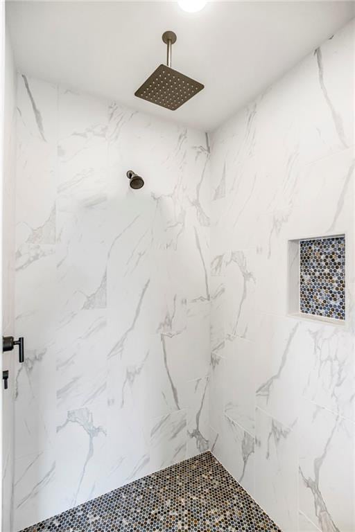 17556 Acton St, Overland Park, KS 66085 - full bathroom with a marble finish shower