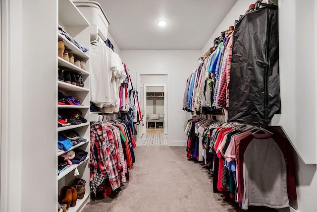 9305 SW Sushi Cir, Lees Summit, MO 64064 - walk in closet with carpet floors