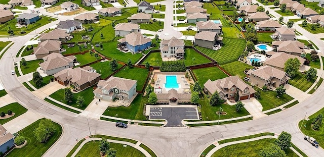9305 SW Sushi Cir, Lees Summit, MO 64064 - view of property location with a pool area and nearby suburban area