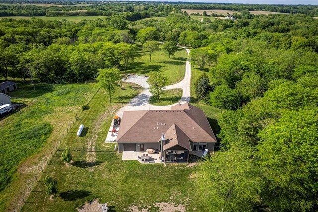 9425 NE 188th St, Trimble, MO 64492 - view from above of property with a heavily wooded area