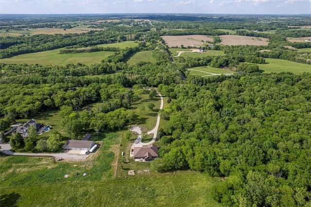 9425 NE 188th St, Trimble, MO 64492 - aerial overview of property's location featuring a forest