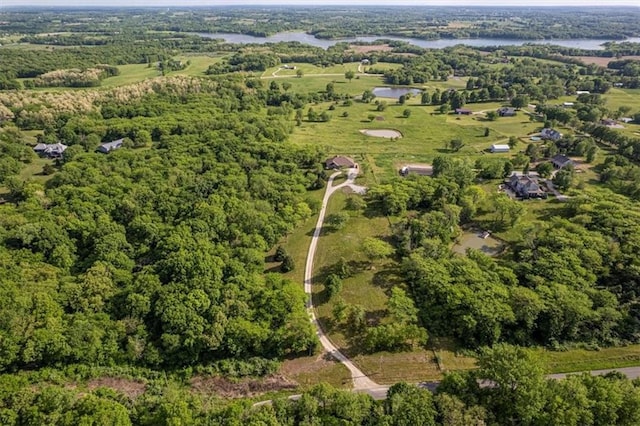 9425 NE 188th St, Trimble, MO 64492 - aerial overview of property's location with a forest