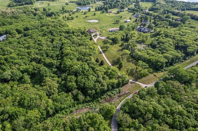 9425 NE 188th St, Trimble, MO 64492 - aerial overview of property's location with a heavily wooded area