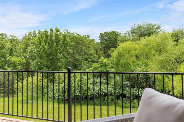 20611 W 113th St, Olathe, KS 66061 - balcony with a wooded view