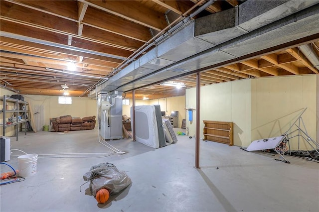 1875 E Mechanic Ave, Independence, MO 64050 - unfinished basement featuring heating unit