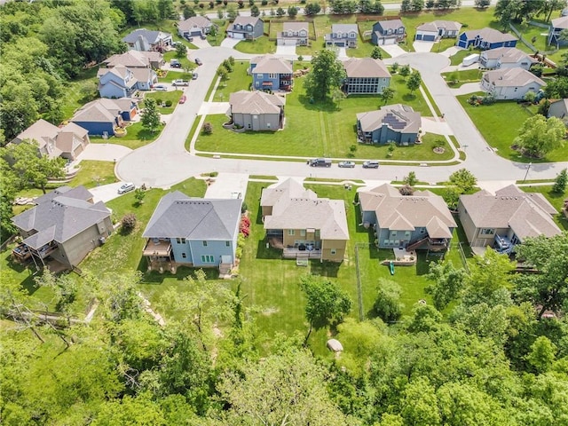 2409 SE Ridge Line Dr, Blue Springs, MO 64014 - aerial perspective of suburban area