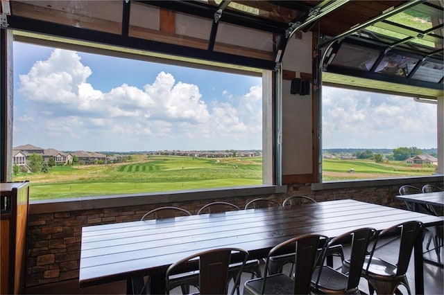 1014 Branchwood Ln, Raymore, MO 64083 - dining room with golf course view