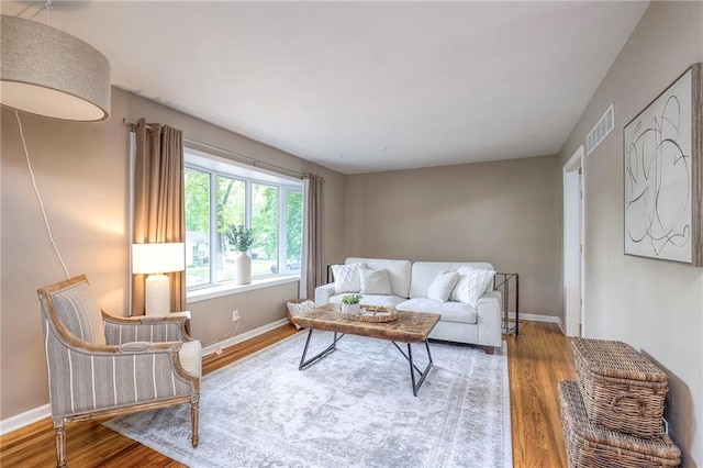 6109 W 54th Ter, Mission, KS 66202 - living room with wood finished floors and baseboards