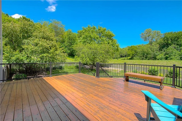 17725 W 68th Ter, Shawnee, KS 66217 - deck with a forest view