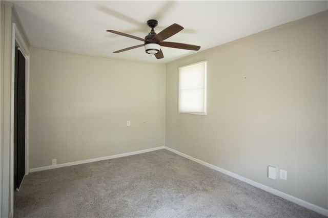 7048 Horton St, Overland Park, KS 66204 - unfurnished room with carpet flooring, ceiling fan, and baseboards