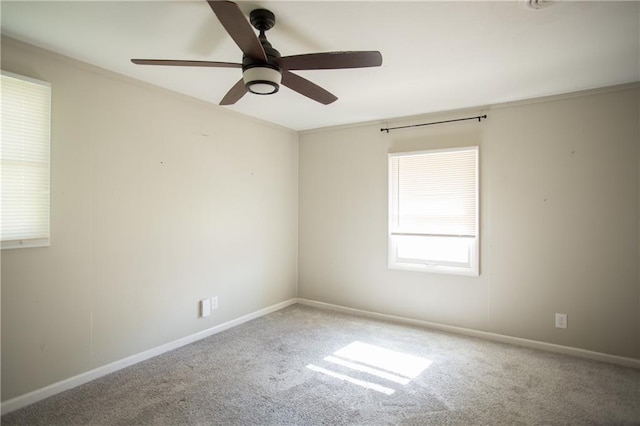 7048 Horton St, Overland Park, KS 66204 - unfurnished room with carpet floors, ceiling fan, and baseboards