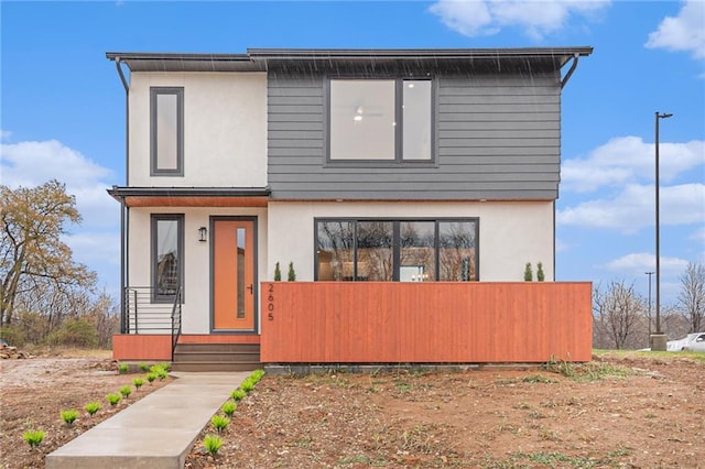 2605 W Paseo Blvd, Kansas City, MO 64108 - contemporary home with stucco siding