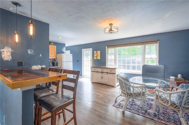 4838 Dearborn St, Mission, KS 66202 - dining room with hardwood / wood-style flooring