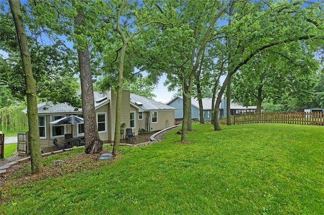 1512 Auburn Dr, Lees Summit, MO 64086 - view of yard with a patio area