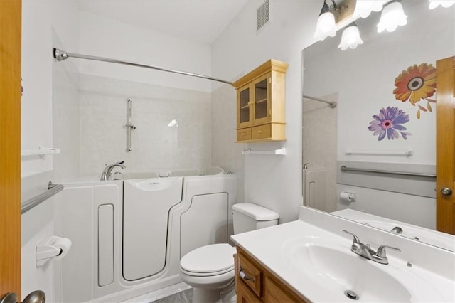 3000 Cedar Crest Dr, Independence, MO 64057 - full bath with tub / shower combination, toilet, and vanity