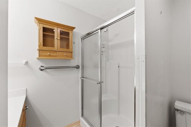 3000 Cedar Crest Dr, Independence, MO 64057 - full bathroom featuring a shower stall, vanity, and toilet
