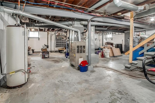 2738 S Crysler Ave, Independence, MO 64052 - basement featuring water heater and heating unit