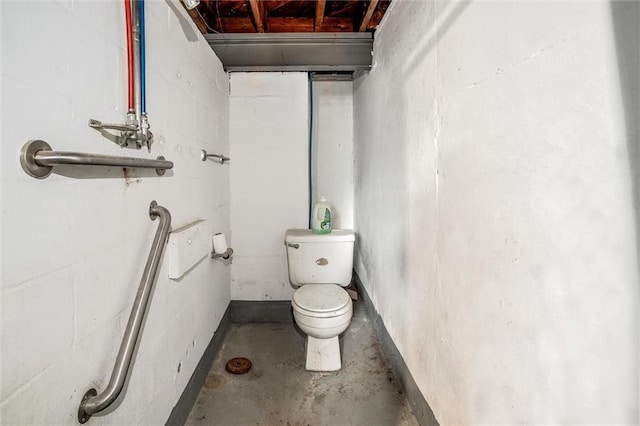 2738 S Crysler Ave, Independence, MO 64052 - bathroom with toilet and concrete flooring