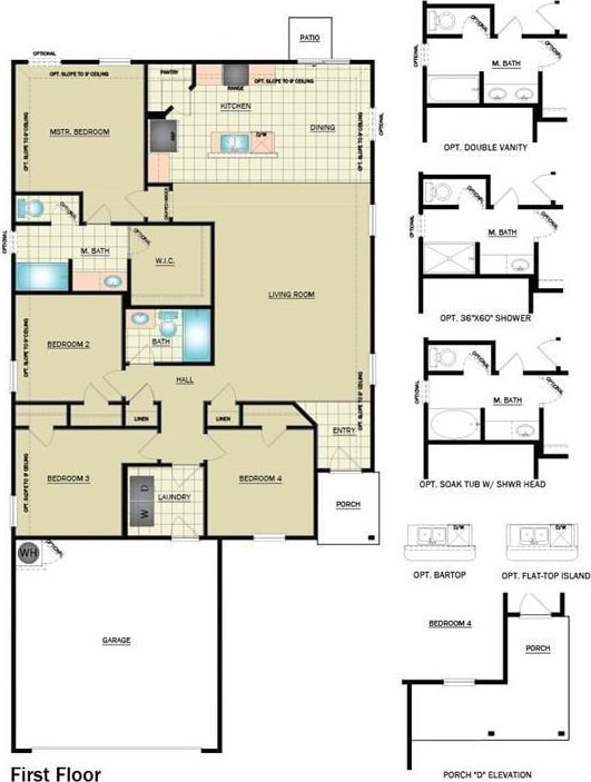 4721 SE 5th St, Blue Springs, MO 64014 - view of floor plan / room layout