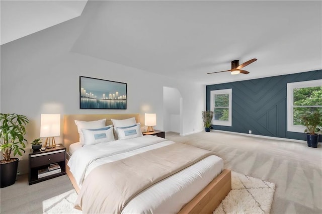 706 W Cedar St, Olathe, KS 66061 - bedroom featuring carpet floors, baseboards, and ceiling fan