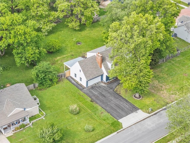 706 W Cedar St, Olathe, KS 66061 - drone / aerial view