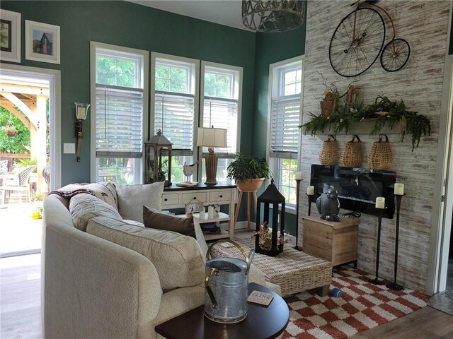 1154 SE 364p Rd, Clinton, MO 64735 - living room featuring wood finished floors