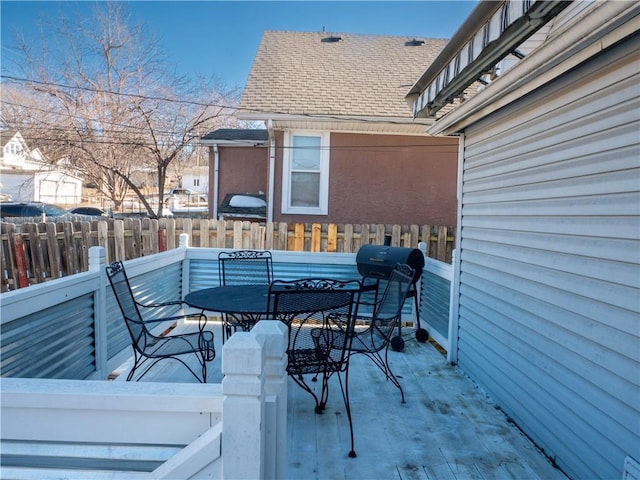3812 Anderson Ave, Kansas City, MO 64132 - deck featuring outdoor dining area and area for grilling