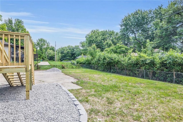 8823 E 111th St, Kansas City, MO 64134 - view of yard with a patio area and a deck