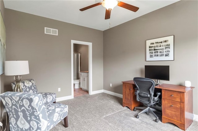 8756 Houston St, Lenexa, KS 66227 - office space featuring a ceiling fan and carpet