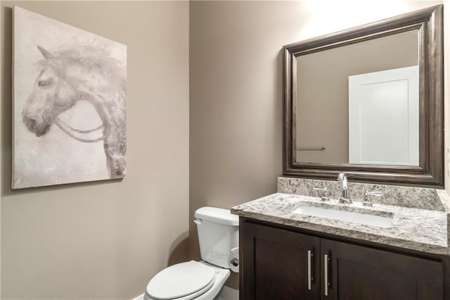 8756 Houston St, Lenexa, KS 66227 - half bath featuring vanity and toilet