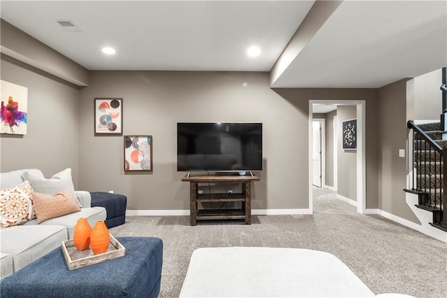 8756 Houston St, Lenexa, KS 66227 - carpeted living room with recessed lighting