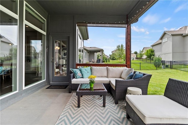 8756 Houston St, Lenexa, KS 66227 - view of patio with an outdoor hangout area