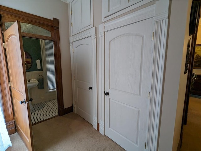 433 W State St, Troy, KS 66087 - corridor with light colored carpet