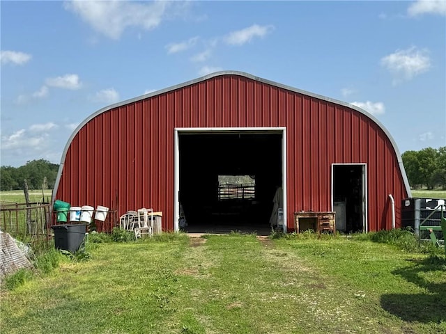 476 170th St, Fort Scott, KS 66701 - view of pole building with a lawn