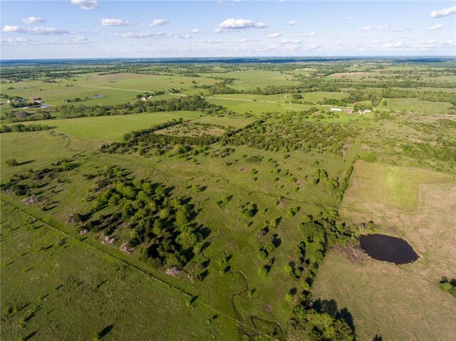 476 170th St, Fort Scott, KS 66701 - aerial overview of property's location featuring rural landscape