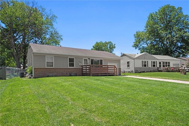 17207 E Swope Ln, Independence, MO 64056 - single story home with central air condition unit and brick siding