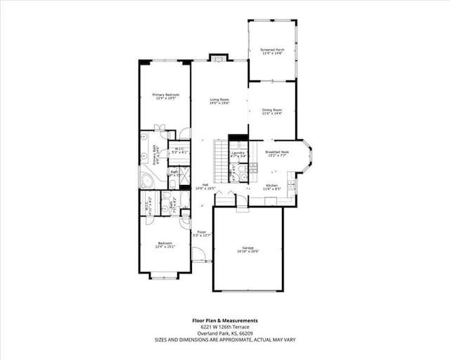 6221 W 126th Ter, Overland Park, KS 66209 - view of floor plan / room layout