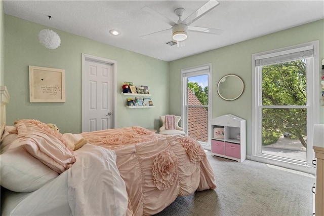 9816 W 132nd Ter, Overland Park, KS 66213 - bedroom with carpet flooring and ceiling fan