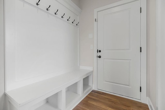 2055 NW Obrien Rd, Lees Summit, MO 64081 - mudroom featuring dark wood-type flooring