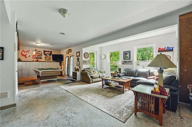 1040 Silverleaf Ln, Liberty, MO 64068 - living area with billiards
