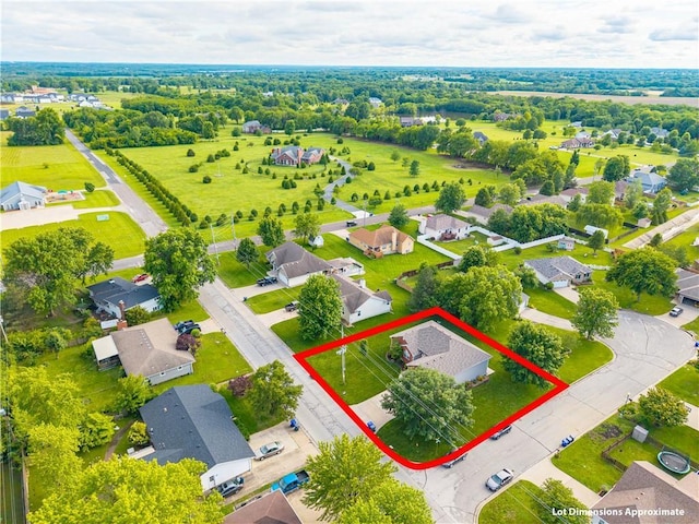 3100 Clarendon Rd, Sedalia, MO 65301 - aerial view of residential area with property boundaries highlighted