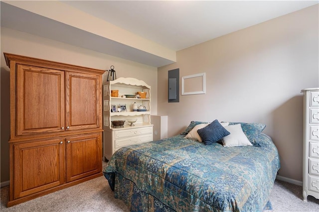 3100 Clarendon Rd, Sedalia, MO 65301 - bedroom featuring light colored carpet and electric panel